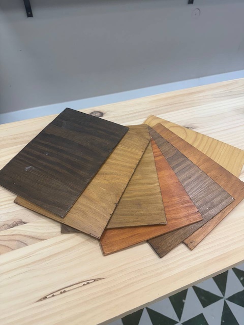 Guía de colores para acabados de la madera