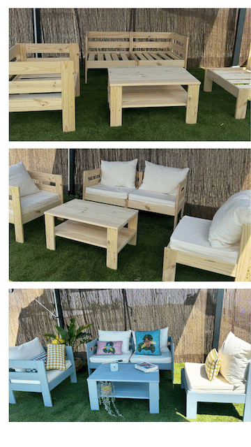 Pintar muebles de exterior con LUFE