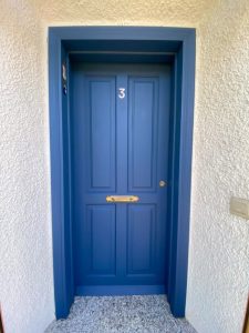 Puerta Dibujo Azul y Azul Noche 1